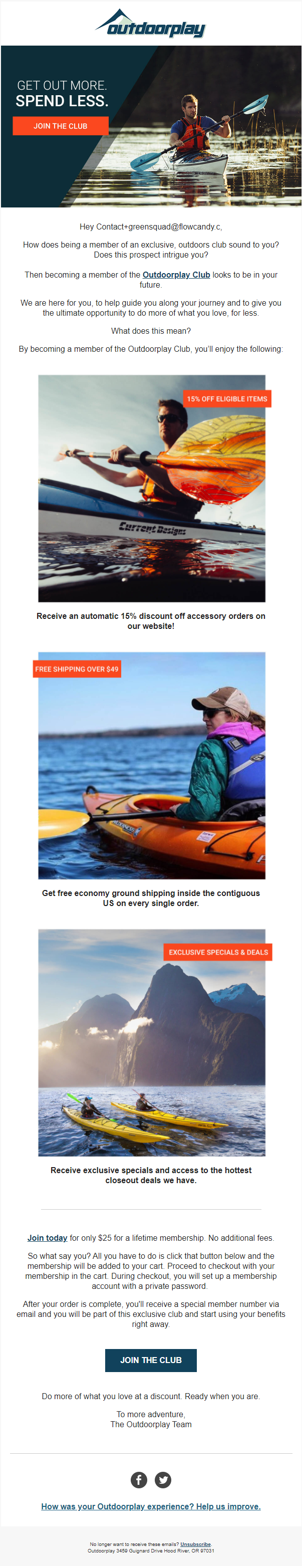 Outdoorclub Membership Benefits