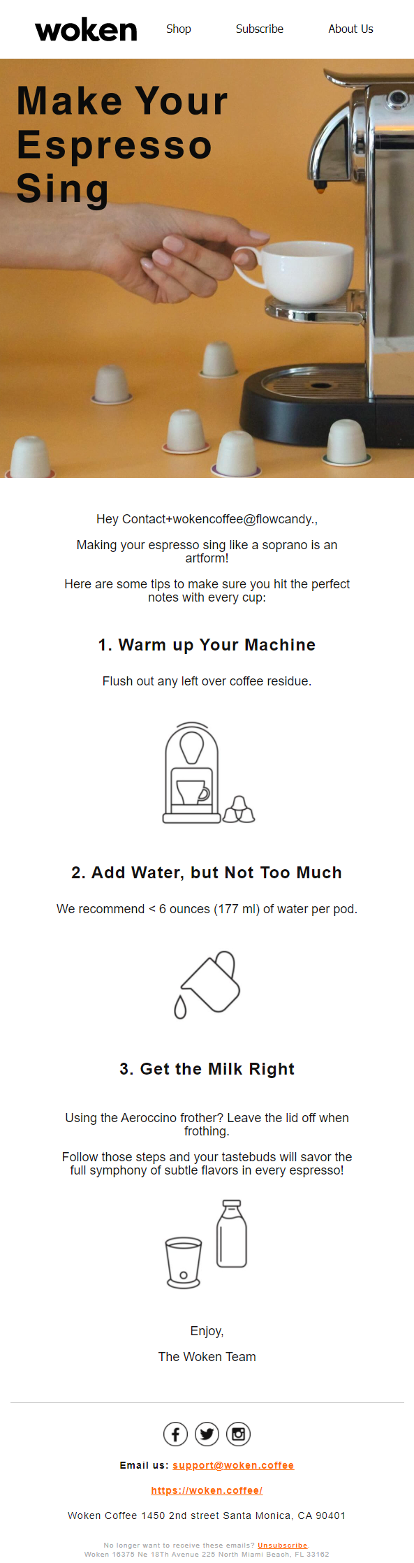 Tips to make a espresso